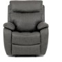 Polohovací křeslo, šedá, látka vintage, TV-4092 GREY3