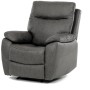 Polohovací křeslo, šedá, látka vintage, TV-4092 GREY3