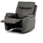 Polohovací křeslo, šedá, látka vintage, TV-4092 GREY3