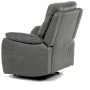Polohovací křeslo, šedá, látka vintage, TV-4092 GREY3