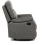 Polohovací křeslo, šedá, látka vintage, TV-4092 GREY3