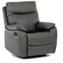 Polohovací křeslo, šedá, látka vintage, TV-4092 GREY3