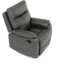 Polohovací křeslo, šedá, látka vintage, TV-4092 GREY3