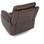 Relaxační křeslo, elektrické bezdrátové ovládání, hnědá, látka vintage, TV-4094 BR3