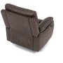 Relaxační křeslo, elektrické bezdrátové ovládání, hnědá, látka vintage, TV-4094 BR3