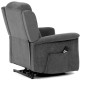 Polohovací křeslo, elektrické kabelové ovládání, šedá, látka, TV-7072 GREY2