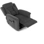 Polohovací křeslo, elektrické kabelové ovládání, šedá, látka, TV-7072 GREY2