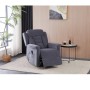 Polohovací křeslo, elektrické kabelové ovládání, šedá, látka, TV-7072 GREY2