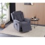 Polohovací křeslo, elektrické kabelové ovládání, šedá, látka, TV-7072 GREY2