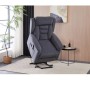 Polohovací křeslo, elektrické kabelové ovládání, šedá, látka, TV-7072 GREY2