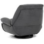 Polohovací křeslo, elektrické zabudované ovládání, šedá, látka, TV-7081 GREY2