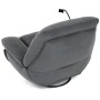 Polohovací křeslo, elektrické zabudované ovládání, šedá, látka, TV-7081 GREY2