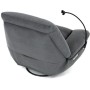 Polohovací křeslo, elektrické zabudované ovládání, šedá, látka, TV-7081 GREY2