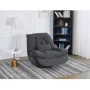 Polohovací křeslo, elektrické zabudované ovládání, šedá, látka, TV-7081 GREY2