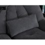 Polohovací křeslo, elektrické zabudované ovládání, šedá, látka, TV-7081 GREY2