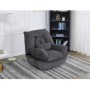 Polohovací křeslo, elektrické zabudované ovládání, šedá, látka, TV-7089 GREY2