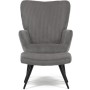 Relaxační křeslo, šedá, manšestrová látka, AK-L7285 GREY6
