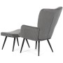 Relaxační křeslo, šedá, manšestrová látka, AK-L7285 GREY6