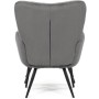 Relaxační křeslo, šedá, manšestrová látka, AK-L7285 GREY6