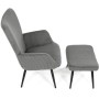 Relaxační křeslo, šedá, manšestrová látka, AK-L7285 GREY6