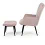 Relaxační křeslo, růžová, manšestrová látka, AK-L7285 PINK6