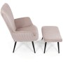 Relaxační křeslo, růžová, manšestrová látka, AK-L7285 PINK6
