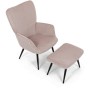 Relaxační křeslo, růžová, manšestrová látka, AK-L7285 PINK6