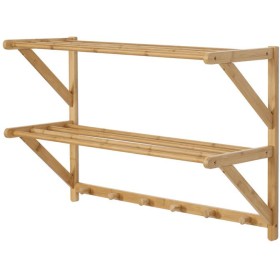 Věšák, bambus, přírodní, DR-B005 NAT