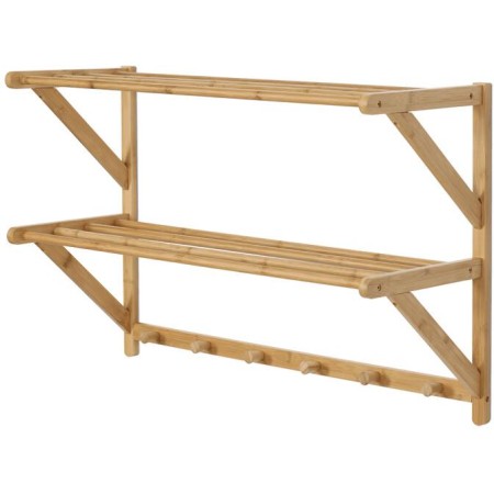 Věšák, bambus, přírodní, DR-B005 NAT