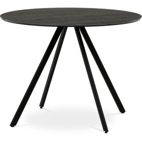 Kulatý jídelní stůl 100x100cm, lamino, šedý dub, HT-R5010 GREY