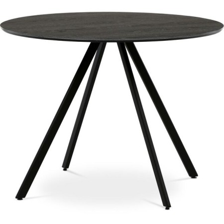 Kulatý jídelní stůl 100x100cm, lamino, šedý dub, HT-R5010 GREY