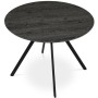 Kulatý jídelní stůl 100x100cm, lamino, šedý dub, HT-R5010 GREY
