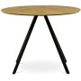 Kulatý jídelní stůl 100x100cm, lamino, dub, HT-R5010 OAK