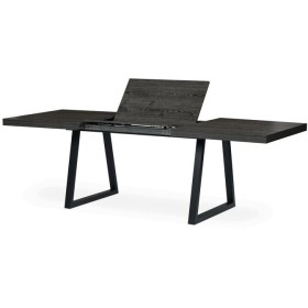 Jídelní stůl rozkládací 160-240x90 cm, lamino, šedý dub, HT-R5624 GREY