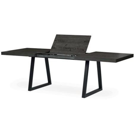Jídelní stůl rozkládací 160-240x90 cm, lamino, šedý dub, HT-R5624 GREY