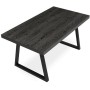 Jídelní stůl rozkládací 160-240x90 cm, lamino, šedý dub, HT-R5624 GREY