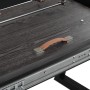 Jídelní stůl rozkládací 160-240x90 cm, lamino, šedý dub, HT-R5624 GREY