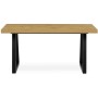 Jídelní stůl rozkládací 160-240x90 cm, lamino, dub, HT-R5624 OAK