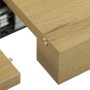 Jídelní stůl rozkládací 160-240x90 cm, lamino, dub, HT-R5624 OAK