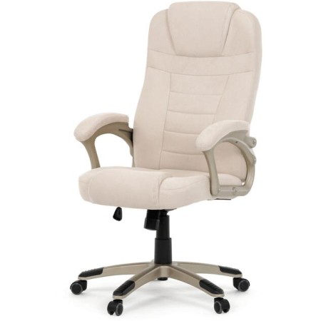 Kancelářské křeslo, houpací mechanismus, béžová látka, KA-C713 CRM2