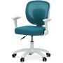 Dětská židle, výškově nastavitelná, modrá síťovina, KA-K1062 BLUE