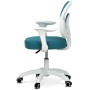 Dětská židle, výškově nastavitelná, modrá síťovina, KA-K1062 BLUE