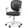 Dětská židle, výškově nastavitelná, šedá síťovina, KA-K1062 GREY