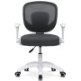 Dětská židle, výškově nastavitelná, šedá síťovina, KA-K1062 GREY
