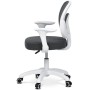 Dětská židle, výškově nastavitelná, šedá síťovina, KA-K1062 GREY