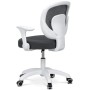 Dětská židle, výškově nastavitelná, šedá síťovina, KA-K1062 GREY