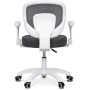 Dětská židle, výškově nastavitelná, šedá síťovina, KA-K1062 GREY