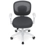 Dětská židle, výškově nastavitelná, šedá síťovina, KA-K1062 GREY