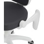 Dětská židle, výškově nastavitelná, šedá síťovina, KA-K1062 GREY