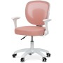 Dětská židle, výškově nastavitelná, růžová síťovina, KA-K1062 PINK